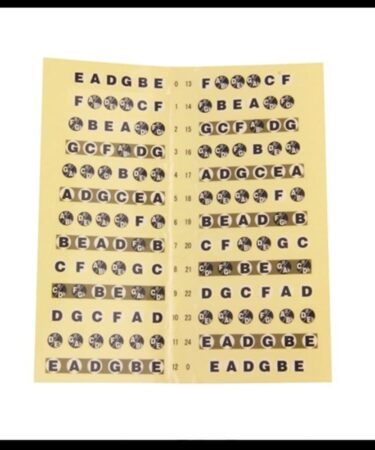 Fretboard Sticker Decals Note Map Beginner Learning
