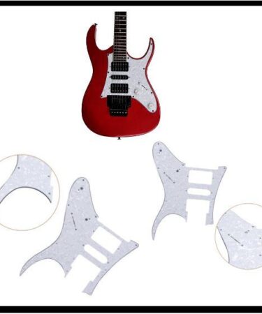 Pickguard Pelindung Body Gitar Ibanez H-S-H 3Ply Pearl White