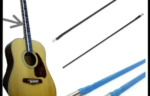 Besi Trussrod Truss Rod Penguat Neck Gitar Double Action 42,5 cm