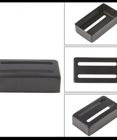 Cover Pickup Humbucker Strip 2 Line Black