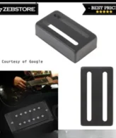 Cover Pickup Humbucker Strip 2 Line Black