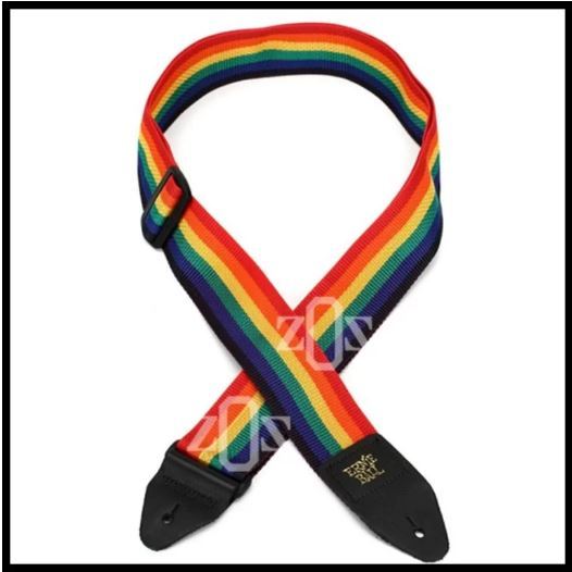 Strap Sabuk Tali Gitar Guitar Ernieball Rainbow