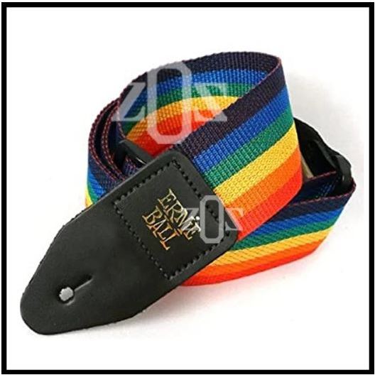 Strap Sabuk Tali Gitar Guitar Ernieball Rainbow