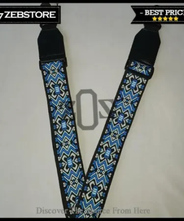 Strap Sabuk Gitar Guitar Jacquard Weave Embroidered Acoustic, Electric Bass Guitar