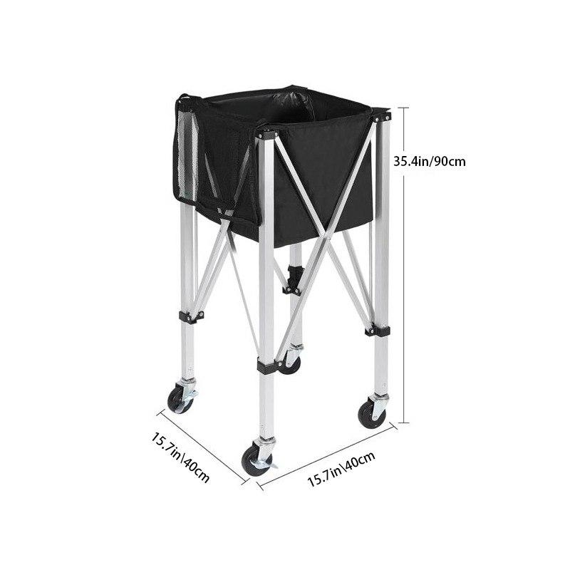 Using the universal wheels in the bottom design for easy moving; Two lockable wheels to fix the cart