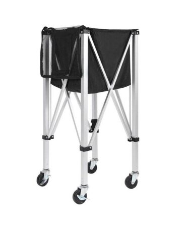 Using the universal wheels in the bottom design for easy moving; Two lockable wheels to fix the cart