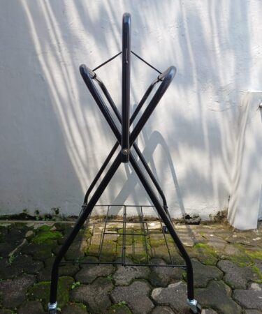 Stand Rack Pelana Saddle Kuda Horse Equestrian Folding Roda Wheels 031