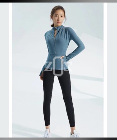 Baju Lengan Panjang Zipper Women Berkuda Horse Equestrian Slim Fit