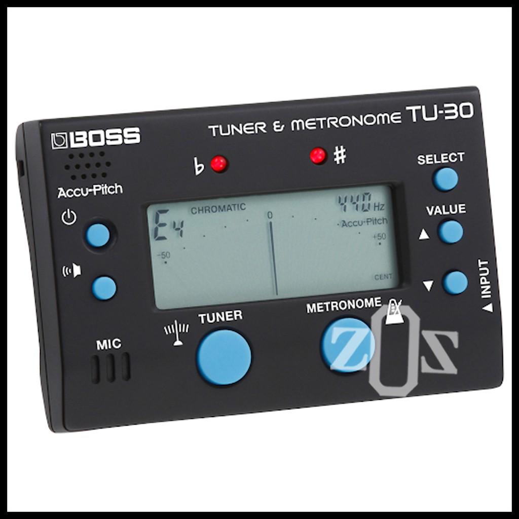 Tuner Tone Gitar Guitar Elektrik Electric Boss TU30 TU-30 Tuner & Metronome