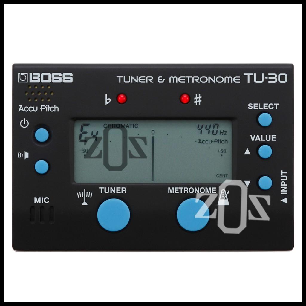 Tuner Tone Gitar Guitar Elektrik Electric Boss TU30 TU-30 Tuner & Metronome