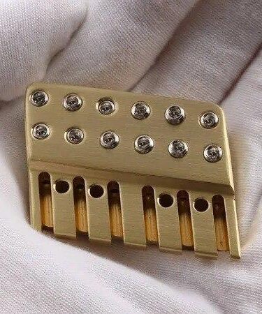 Nut Locking Gitar Guitar Elektrik Headless 6 String WH-001-6 Gold