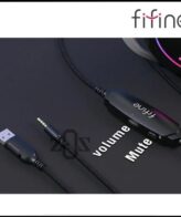 Gaming Headset Fifine H3 USB RGB Sound Headphone -38 DB mic sensitivity