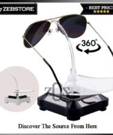 Solar Display Glasses Pajangan Stand Rotating Tinggi 4 Kaki 360 degrees