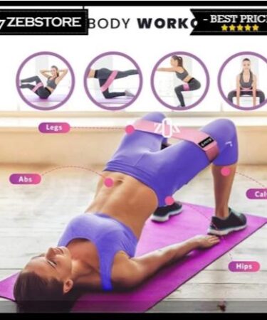 Tali Strap Band Stretching Hips Pinggul SFIDN Fits Yoga Pilates Workout Gym Anti Slip