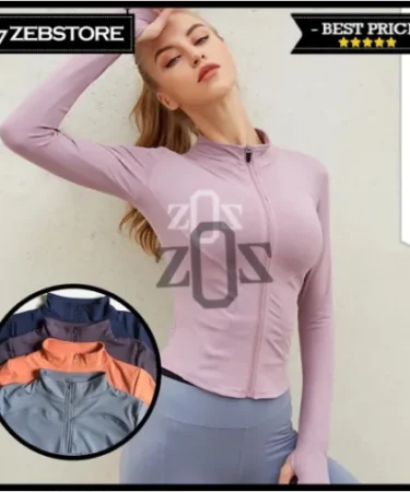 Baju Lengan Panjang Women Zipper Berkuda Equestrian Gym Running
