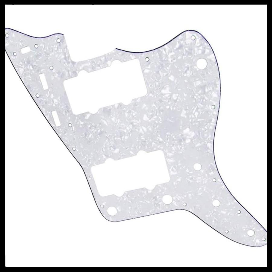 Pickguard Pelindung Body Gitar Fender Jazzmaster Pearl White H-H 3Ply - Image 5