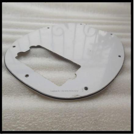Pickguard Pelindung Body Bass Musicman 4S7H 3Ply White - Image 5