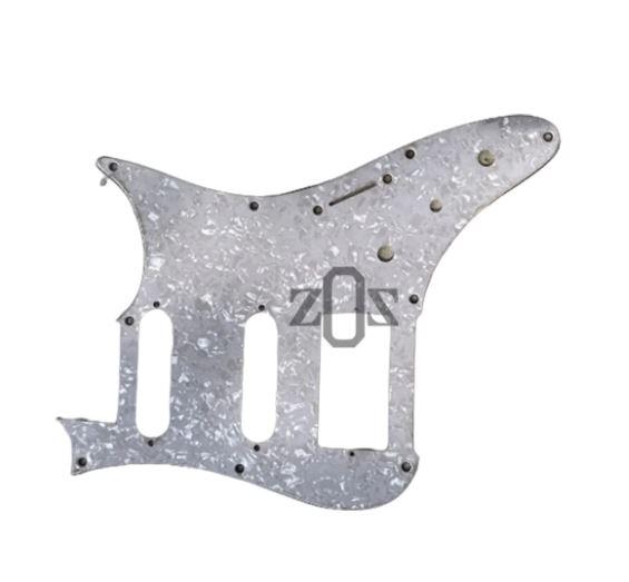 Pickguard Gitar Guitar Ibanez AZ Essentials White Pearl HSS 3 Ply - Image 5