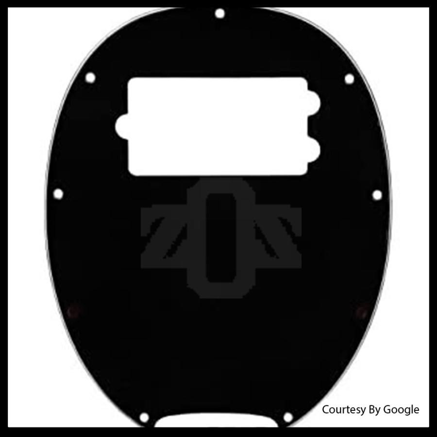Pickguard Bass Musicman 4S7H 3Ply Black - Image 6