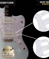 Pickguard Pelindung Body Gitar Fender Jazzmaster Pearl White H-H 3Ply