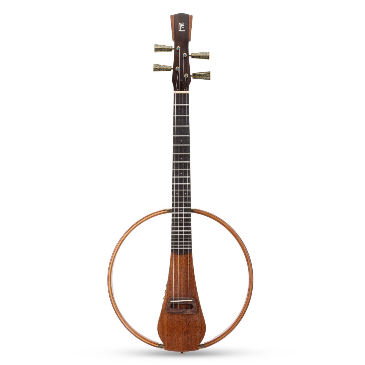 Guitar Ruan Chinese Elektrik Electric Solid Mahogany Maple Music Area MA-S1 Z-10