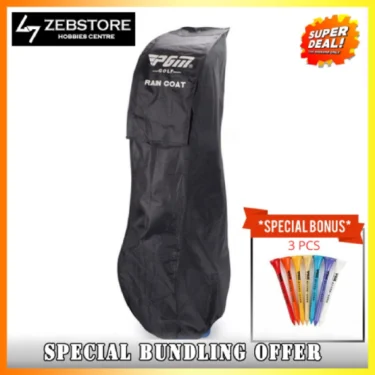Sarung Cover Penutup Tas Bag PGM Jas Hujan Rain Coat Golf Waterproof