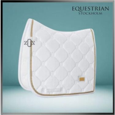 Cover Pad Saddle Pelana Kuda Stockholm Dressage White Horse Equestrian