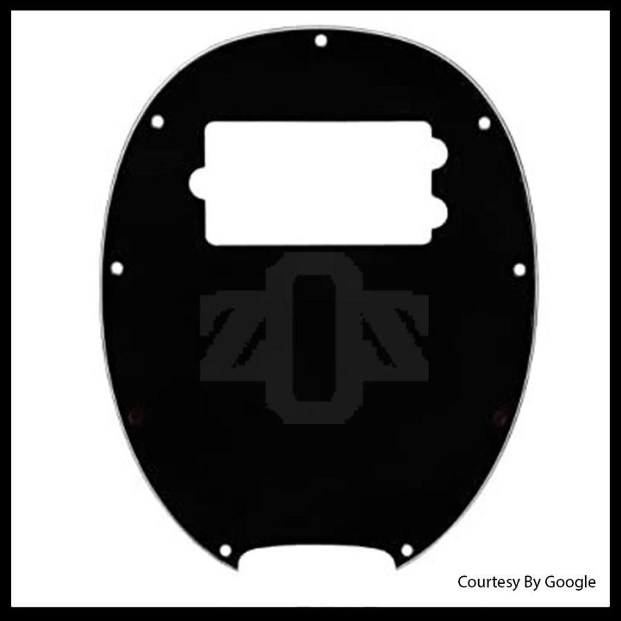 Pickguard Bass Musicman 4S7H 3Ply Black - Image 3