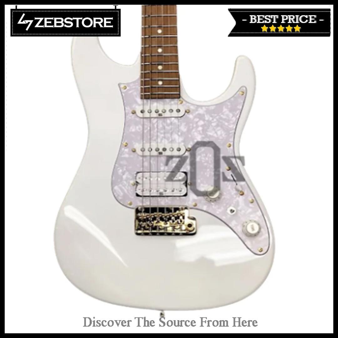 Pickguard Gitar Guitar Ibanez AZ Essentials White Pearl HSS 3 Ply