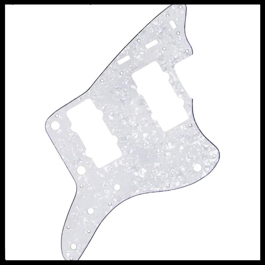 Pickguard Pelindung Body Gitar Fender Jazzmaster Pearl White H-H 3Ply - Image 4