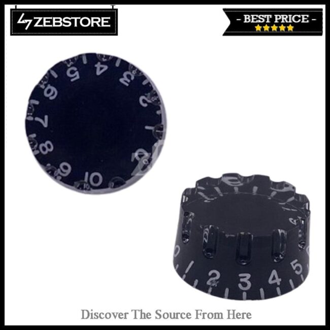 Knob Gitar Tube Hollowspace Black | MP 0070 - Knob Gitar Tube Hollowspace Black Features : -Brand new and high quality. -Vintage style -Lightweight for portable carry. -The clear design magnifies the digits to see them from any angle. -Will fit most LP guitars -The pragmatic design with perfect condition and great looks will ensure its practicability and popularity among eletric guitar uses. Specifications: Brand : - Material : Fiber Colour : Black Type: - Size : Diameter dalam: approx 5.5mm Diameter luar : 25.8mm x 13.2mm Weight: 10gram Condition : New Made In : Korea How to use : Ready to use Package Contents: 1PC x Knob Gitar Tube Hollowspace Black