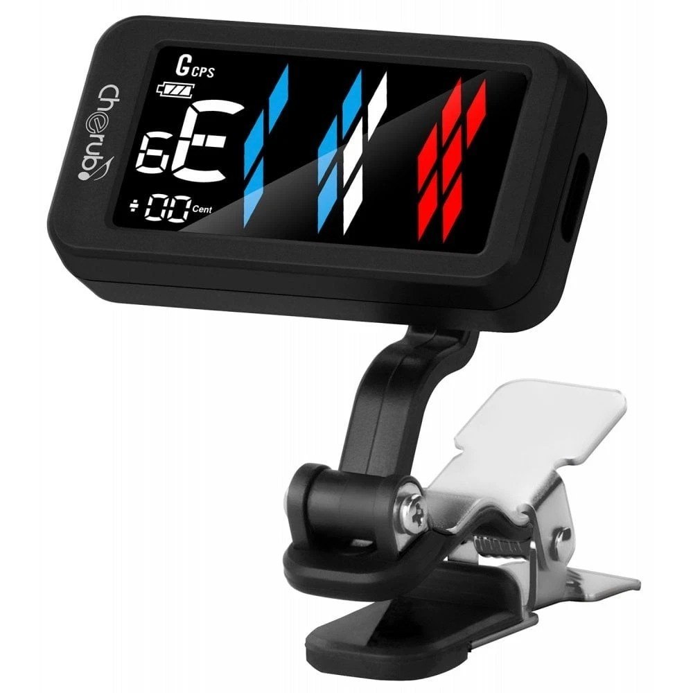 Tuner Stem Gitar Bass Ukulele Rechargeable Cherub Flow Tune Clip WST-905Li - Image 4