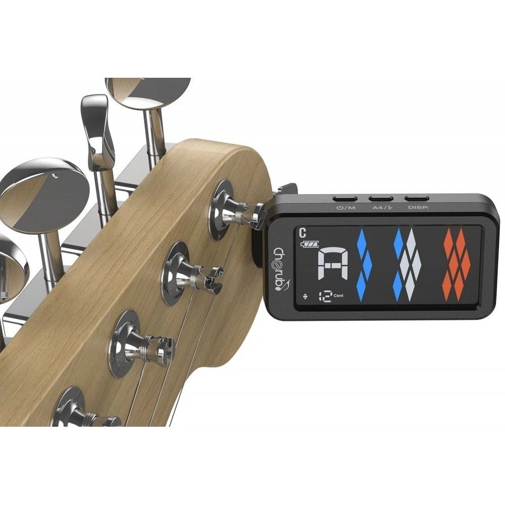 Tuner Stem Gitar Bass Ukulele Rechargeable Cherub Flow Tune Clip WST-905Li