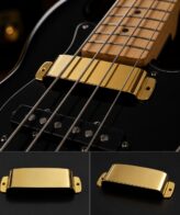 Cover Pelindung Protektor Pickup Jazz Bass Gold.