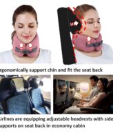 Bantal Pillow Leher Traveling Tidur Pocket Memory Foam + Penutup Mata EasyNap |