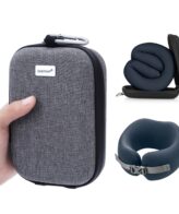 Bantal Pillow Leher Traveling Tidur Pocket Memory Foam + Penutup Mata EasyNap |