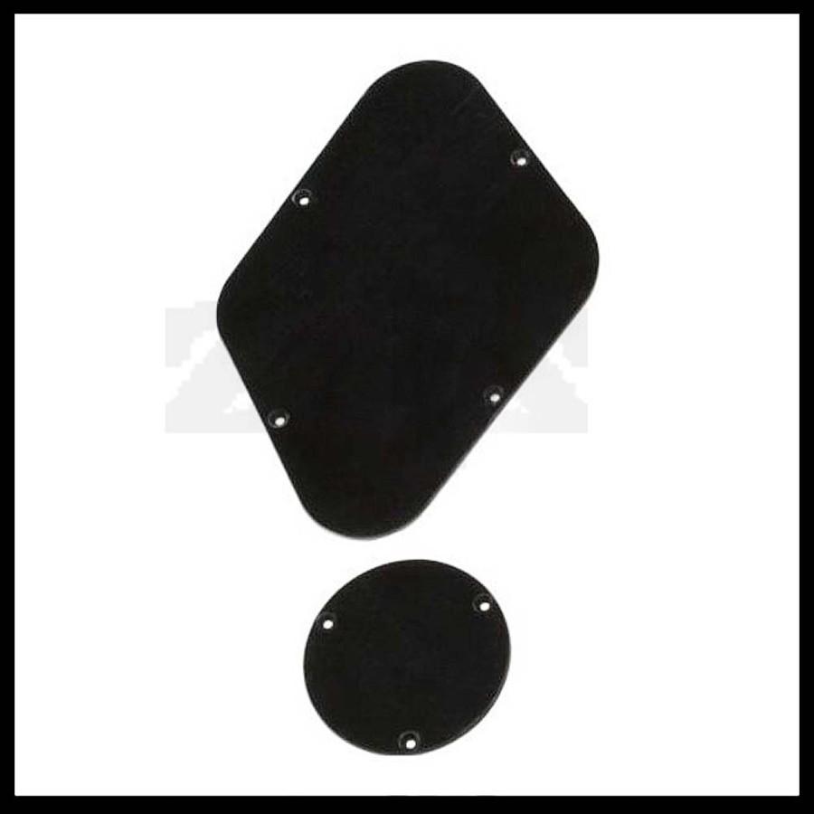 Backplate Back Plate Switch Cover Gibson Lespaul Set Black - Image 2