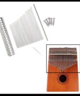 Bridge Saddle 17 Note Keys Kunci Kalimba Thumb Steel Parts 01. |
