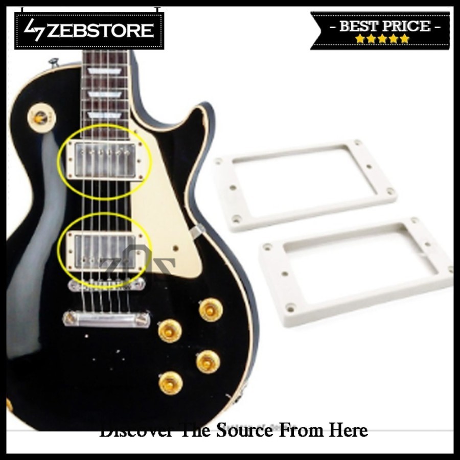 Mounting Frame Pickup Humbucker White (B) Bridge.