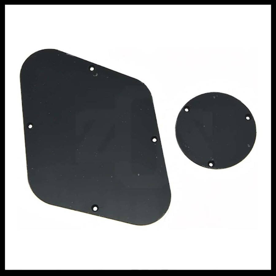 Backplate Back Plate Switch Cover Gibson Lespaul Set Black - Image 4