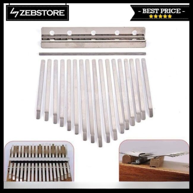 Bridge Saddle 17 Note Keys Kunci Kalimba Thumb Steel Parts 01. |