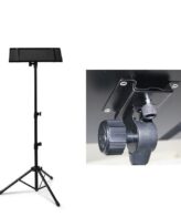 Stand Laptop Meja Projector Infokus Tripod Metal Adjustable High Black | As the name implies Tripod Standing, this product has 3 legs so that it is easy to disassemble (without the need for drilling) and easy to open and close the legs and light to move around. This product is suitable & practical to use for all purposes such as: for home, meetings, exhibitions, and rentals.