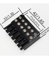 Nut Locking Gitar Guitar Elektrik Headless 6 String WH-001-6 Black