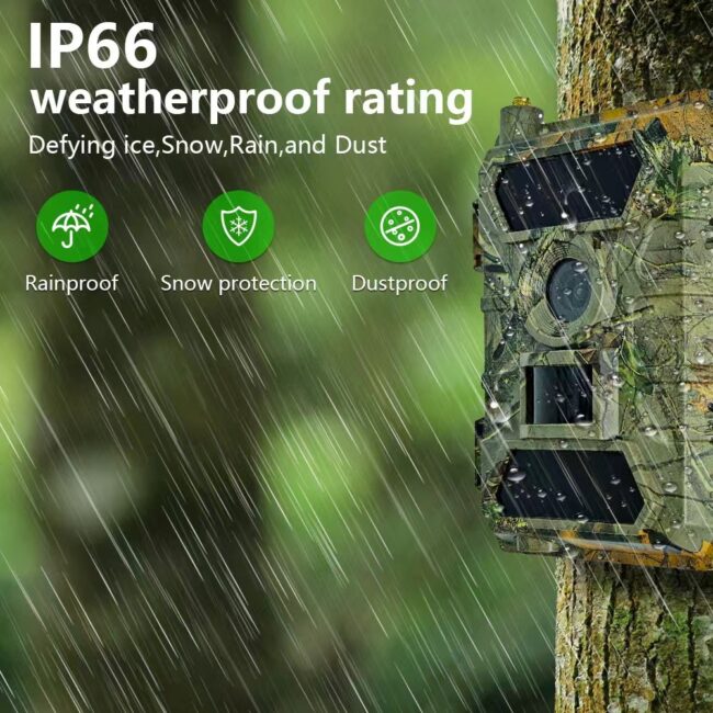 Kamera Hunting Wild Camera Trail Pengintai Trap PR902LTE 4G 8K App | Infrared night vision for nighttime monitoring