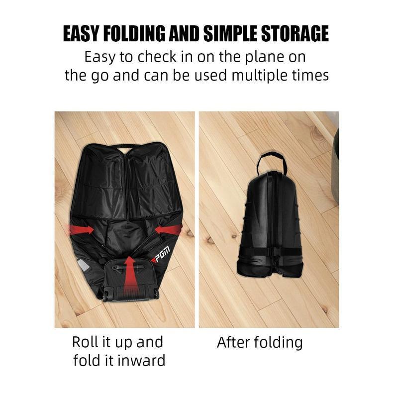 Tas Cover Travel Bag Hard Case Golf Club PGM HK8014 With Wheels. - Image 3